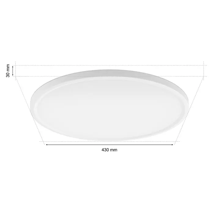 Philips Hue LED-Panel rund White & Color Ambiance Tento M23 W, Ø x H: 42,1 x 3,07 cm, Weiß, RGBW