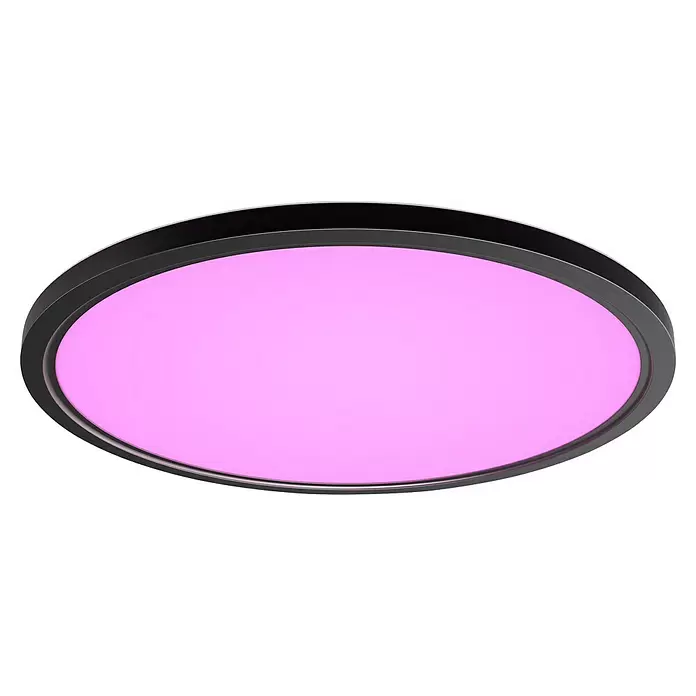Philips Hue LED-Panel rund White & Color Ambiance Tento M23 W, Ø x H: 42,1 x 3,07 cm, Schwarz, RGBW