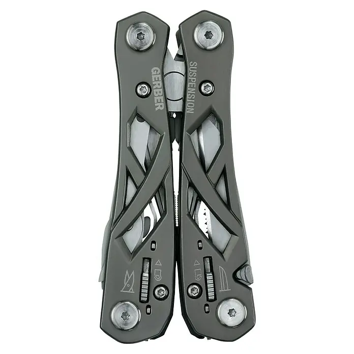 Gerber Multi-Tool Suspension - Edelstahl - Das Gerber Suspension Multi-Tool, ein vielseitiges Werkzeug für Outdoor-Abenteuer und alltägliche Aufgaben. Kompakt, robust und zuverlässig.