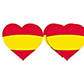 Etiqueta adhesiva Corazón España (Bandera)