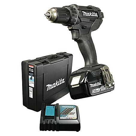 Makita Akku-Bohrschrauber DDF482RFEB (18 V, 2 Akkus, 3 Ah)