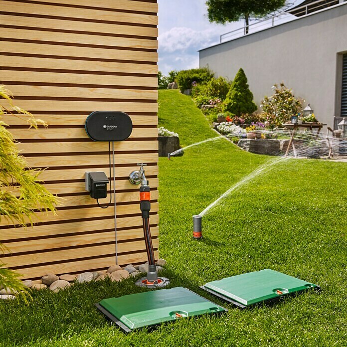 Gardena Smart system Bewässerungssteuerung Irrigation ControlGeeignet für: 24 V Bewässerungsventile Use Shot