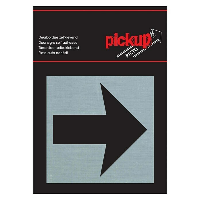 Pickup Aufkleber (Motiv: Pfeil rechts, L x B: 80 x 80 mm)