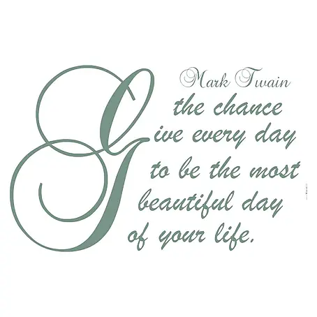 Komar  Dekosticker Mark Twain - Beautiful