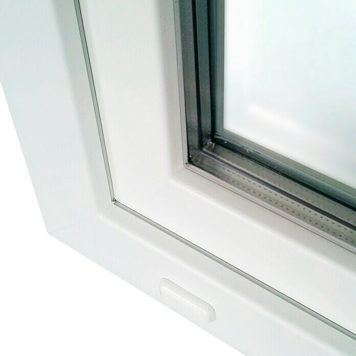 Ventana de PVC Practicable-Oscilobatiente (75 x 75 cm, Apertura: Derecha, Blanco)