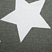 Elbersdrucke Kissen (Stars Allover, Anthrazit/Weiß, 45 x 45 cm, 100 % Baumwolle)