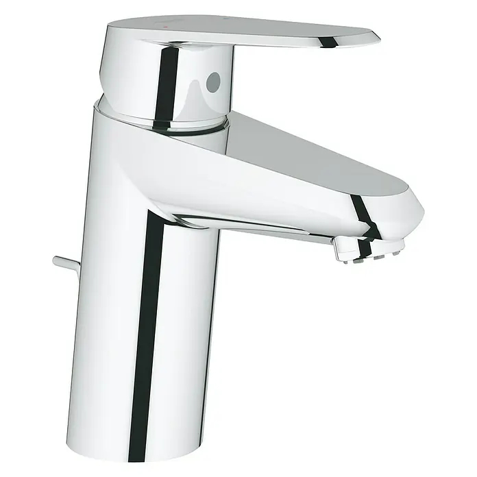 Grohe Eurodisc Cosmopolitan Waschtischarmatur S-Size - Niederdruck, Chrom, Glänzend - Glänzender Chrom-Einhand-Waschtischmischer, Armatur für das Badezimmer mit modernem Design und praktischem Hebel.