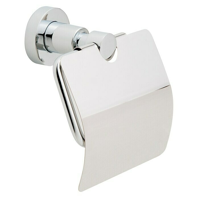 Nie wieder bohren Loxx Toilettenpapierhalter (Mit Deckel, Befestigung: Kleben, Verchromt)