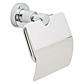 Nie wieder bohren Loxx Toilettenpapierhalter (Mit Deckel, Befestigung: Kleben, Verchromt)