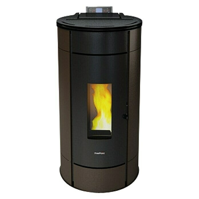 FreePoint Pelletofen Globe (2,8 - 10,5 kW, Raumheizvermögen: 252 m³, Mokka)