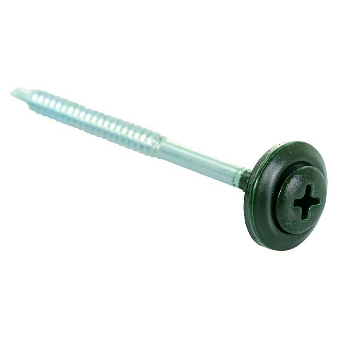 Onduline Tornillo universal para la instalación de tejados (3,9 x 60 mm, 100 uds., Verde)