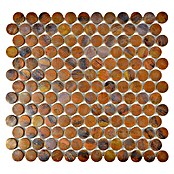 Mosaikfliese Knopf XK PR 56 (29,8 x 28,2 cm, Kupfer, Matt)