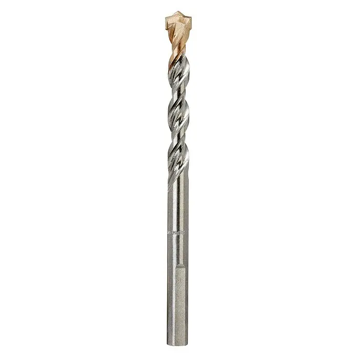 DeWalt Broca para hormigón y mampostería DT6676-XJ - 1 ud., Diámetro de la broca: 6 mm - Una broca para azulejos con eje espiral y punta dorada, ideal para hacer orificios precisos en materiales duros.