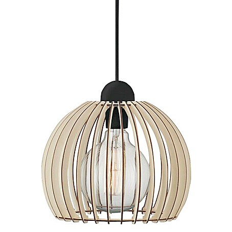 Nordlux Lámpara colgante redonda Chino (60 W, Ø x Al: 25 x 250 cm, Natural, E27)