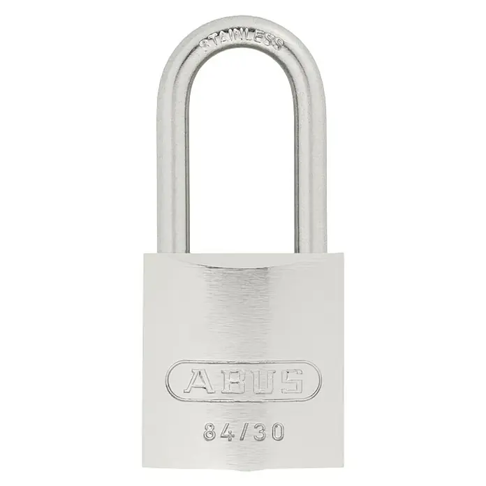 Abus Candado 84IB/40HB40 - An x Al: 39 x 66 mm, Latón, Arco alto - Candado plateado ABUS 84/30 de acero inoxidable. Un candado robusto y fiable para el uso diario y para proteger objetos de valor con seguridad.
