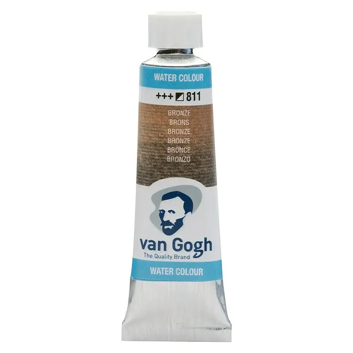 Talens Van Gogh Acuarela - Bronce, 10 ml, Tubo - Imagen de un tubo de acuarela Van Gogh en bronce, perfecto para artistas y aficionados que valoran la calidad.