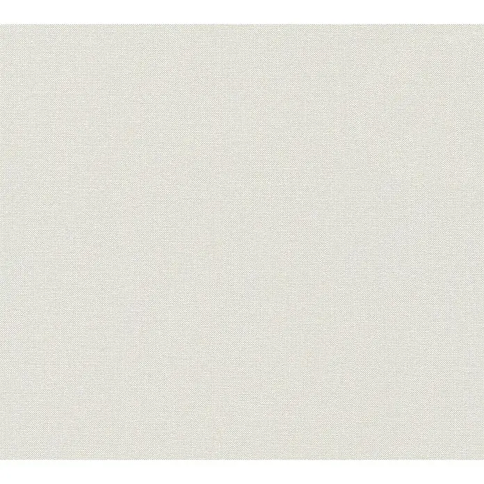 A.S. Création Hygge Vliestapete - Hellbeige, Uni, 10,05 x 0,53 m - Close-up eines eleganten, hellen Stoffes mit feiner Textur, ideal für stilvolle Bekleidung oder hochwertige Heimtextilien.
