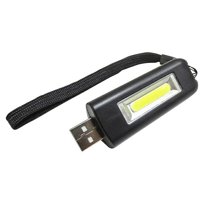 BAUHAUS Linterna portátil LED (0,5 W, Negro, Funcionamiento con batería)