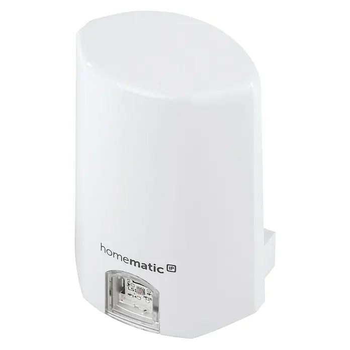 Homematic IP Funk-Lichtsensor HmIP-SLO - Weiß, 5,2 x 6,5 x 3,4 cm, Batteriebetrieben - Weißes Homematic IP Schalt-Mess-Aktor-Gerät für Steckdosen, ideal für die Hausautomation und Energieüberwachung.