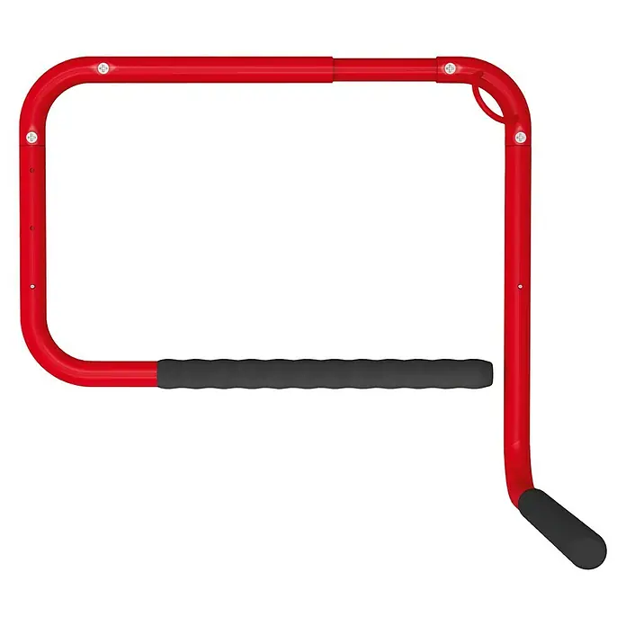 Rei Fahrrad-Wandhaken - Stahl, Rot - Roter Universal-Wandhalter mit Griffen für die Lagerung verschiedener Gegenstände, ideal für Garage oder Keller.