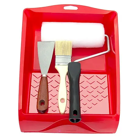 Kit para pintar con rodillo pintura plástica