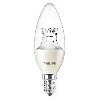 Philips Bombilla LED Vela (E14, Intensidad regulable, Blanco cálido, 470 lm, 6 W)