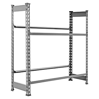 Simonrack Simonbottle Estantería para cajas de bebidas (Al x An x Pr: 100 x 80 x 30 cm, Carga límite balda: 100 kg, Número de baldas: 2 ud., Inserción, Gris)