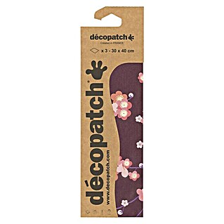 Décopatch Papel decorativo Cherry Blossom (Multicolor, 3 ud., 40 x 30 cm)
