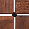 Klick-Holzfliese dunkel (Akazie, 30 x 30 cm, 5er Pack)
