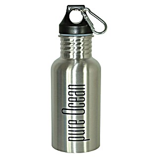 Yachticon Trinkflasche (500 ml, Edelstahl, Silber)