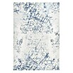 Kayoom Flachgewebeteppich (Creme/Blau, 240 x 170 cm)