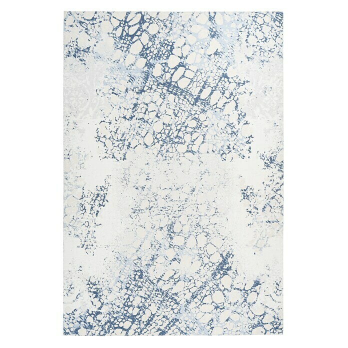 Kayoom Flachgewebeteppich (Creme/Blau, 180 x 120 cm)