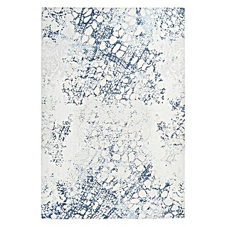 Kayoom Flachgewebeteppich Galaxy (Creme/Blau, 150 x 80 cm, 100 % Polyester)