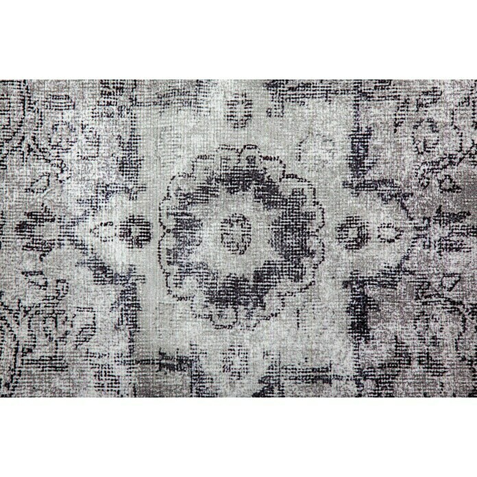 Kayoom Kurzflorteppich Vintage (Grau/Elfenbein, 230 x 160 cm, 100 % Polyacryl)