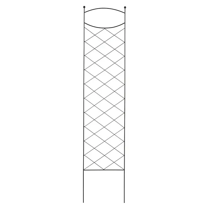 Gardol Zierspalier Liguren - 39 x 180 cm, Anthrazit - Das Bild zeigt eine elegante Rankhilfe aus Metall mit einem dekorativen Rautenmuster, ideal für Kletterpflanzen im Garten.