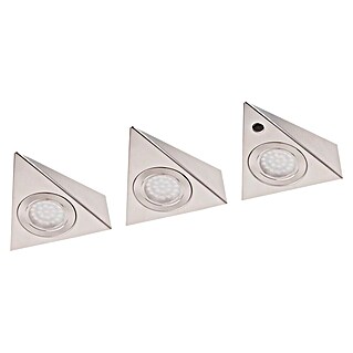 Müller-Licht LED-Unterbauleuchte Trios Sensor silver (L x B x H: 14,5 x 13,5 x 4,1 cm, Lichtfarbe: Warmweiß, 8 W)
