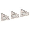 Müller-Licht LED-Unterbauleuchte Trios Sensor silver (8 W, Infrarotbewegungssensor, L x B x H: 14,5 x 13,5 x 4,1 cm, Silber)