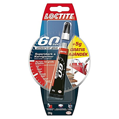 Loctite Sekundenkleber (20 g, Gelartig, Tube)