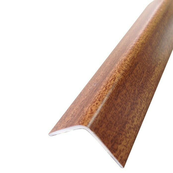 Rufete Perfil de esquina adhesivo de PVC Sapelly (2,6 m x 25 mm x 25 mm)