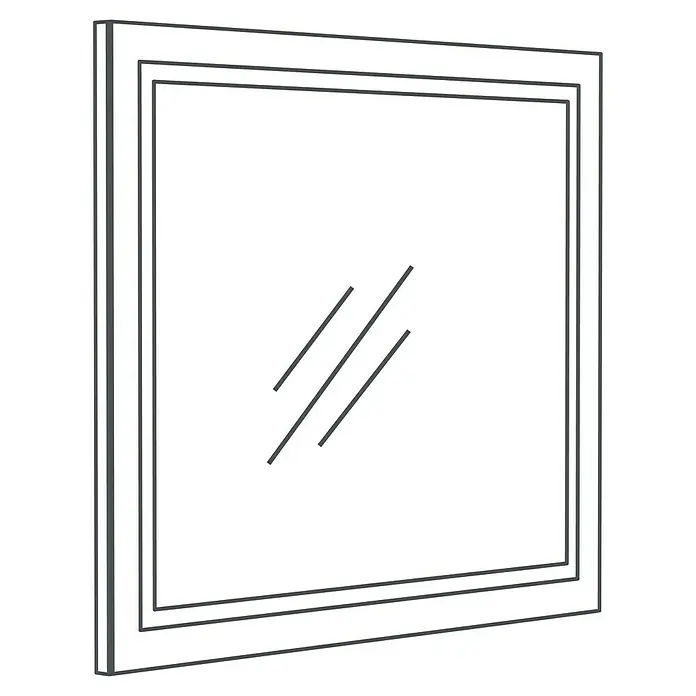 Camargue Espacio LED-Lichtspiegel Vista - 100 x 85 cm - Quadratischer Spiegel mit Rahmen, ideal für Bad oder Flur. Er verleiht jedem Raum Eleganz und Stil.