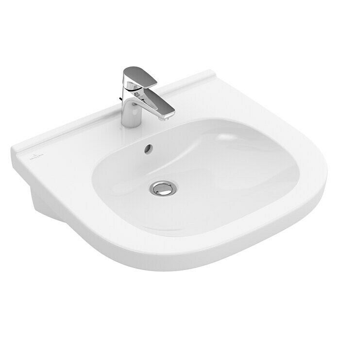 Villeroy & Boch O.novo Vita Waschtisch Typ 1 (55 x 55 cm, Mit schmutzabweisender & antibakterieller Glasur, Keramik, Weiß)