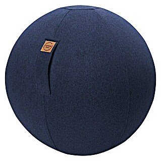 Sitting Ball Gymnastikball Felt (Blau, Durchmesser: 65 cm, Material Bezug: 100 % Polyester)