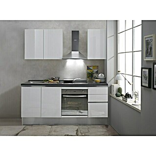 Marinelli Cucine Küchenzeile Giulia (Breite: 195 cm, Mit Elektrogeräten, Weiß)