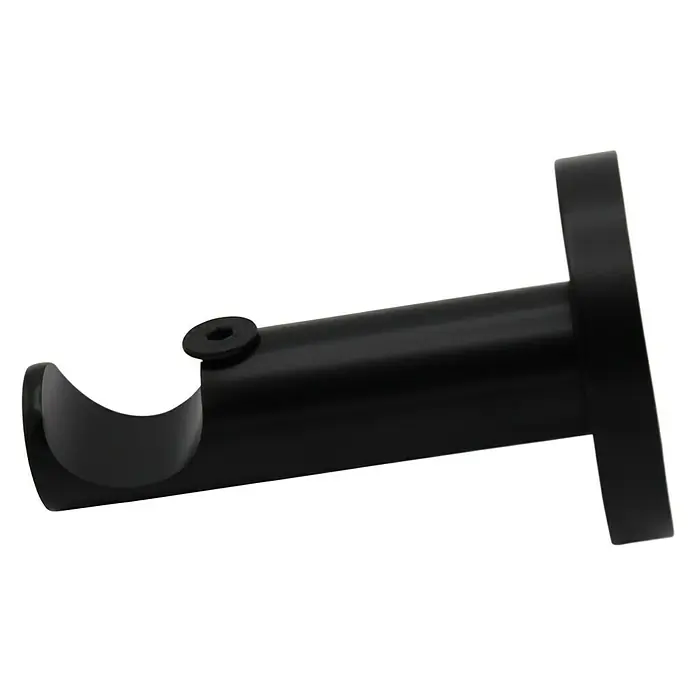 Expo Ambiente Träger Turn - Schwarz, Geeignet für: Gardinenstangen Ø 20 mm, 7,9 cm - Schwarz lackierte Gardinenstange, perfekt zur Anbringung Ihrer Vorhänge und zur Vervollständigung Ihrer Inneneinrichtung.