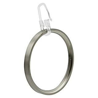 Expo Ambiente Vlakke ring (Rvs-look, Geschikt voor: Gordijnroedes Ø 28 mm, 8 st.)