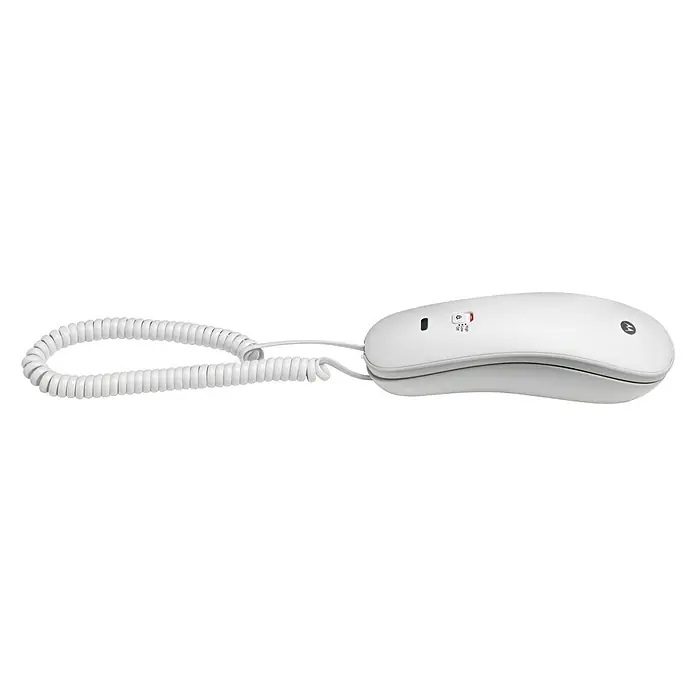 Motorola Teléfono fijo CT50 - Blanco - Teléfono de escritorio con cable Motorola blanco, perfecto para el hogar o la oficina con comunicación clara. Diseño elegante para cualquier decoración.