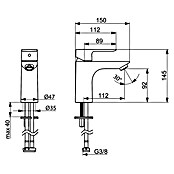 Hansa Pico Waschtischarmatur (Höhe: 14,5 cm, Chrom, Ausladung Armatur: 15 cm) | BAUHAUS