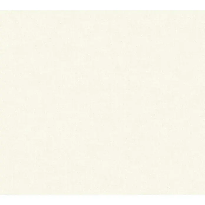 A.S. Création Paradise Garden Vliestapete - Weiß, Uni, 10,05 x 0,53 m - Helle, unifarbene Tapete in Cremeweiß mit leichter Textur für eine stilvolle Wandgestaltung im Wohnbereich.