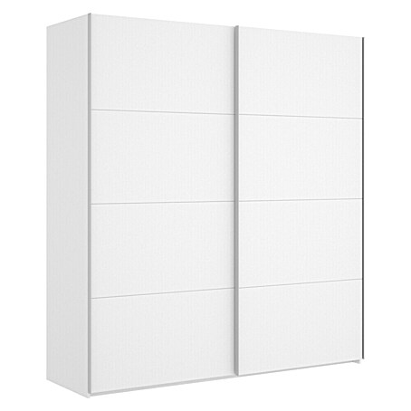 Dekit Armario de puertas correderas Slide (L x An x Al: 65 x 180 x 204 cm, Blanco Brillo)