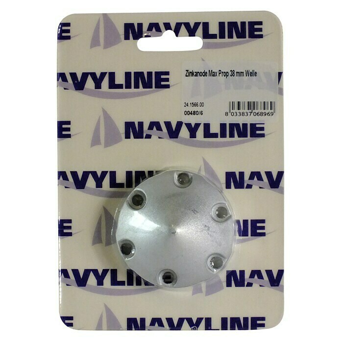 Navyline Wellenanode (Zink, Ø x H: 75 x 46 mm, Salzwasser, Kugelförmig)